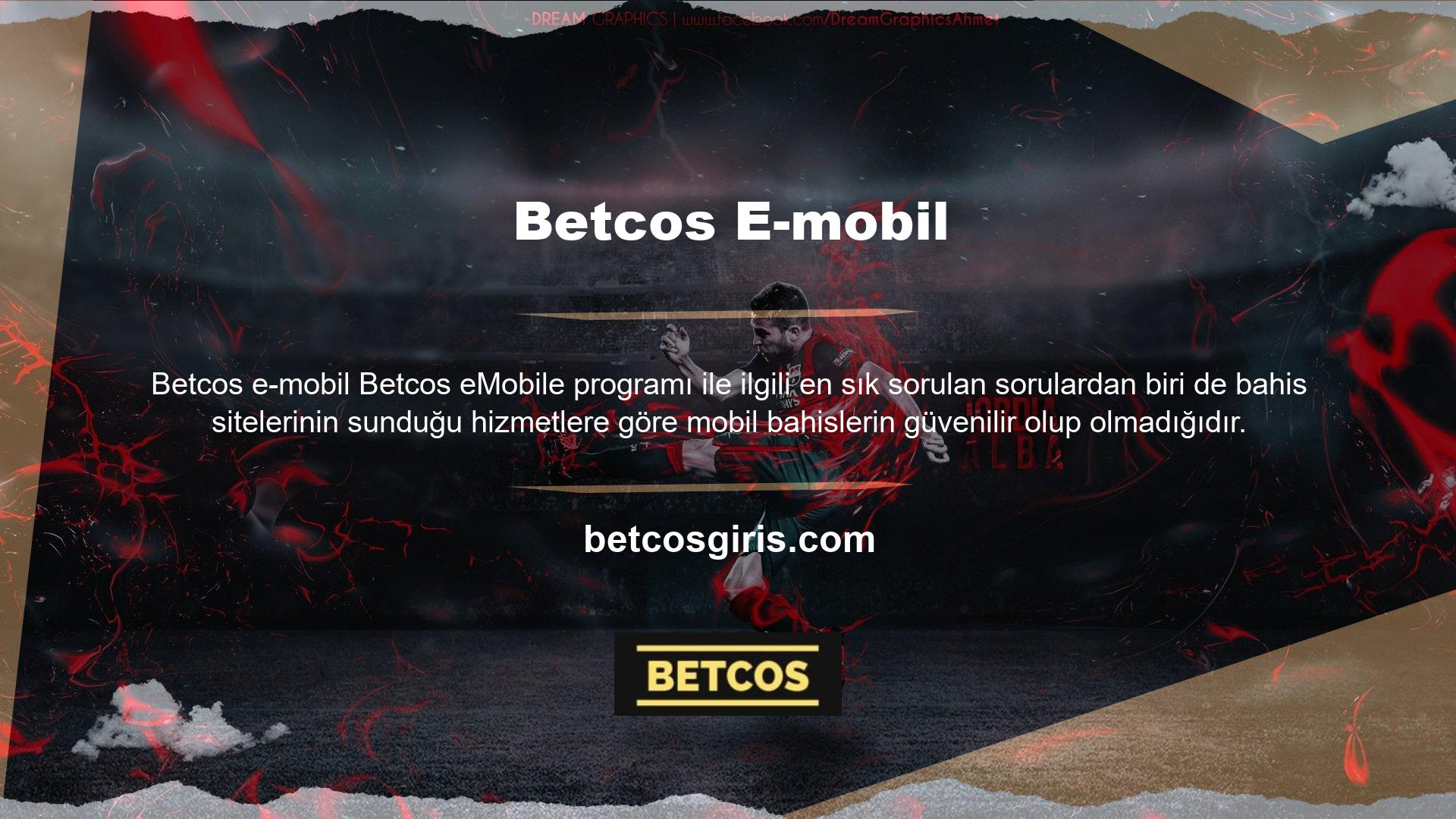 Betcos mobil platformu, normal bir web sitesi kadar kararlı ve güçlüdür