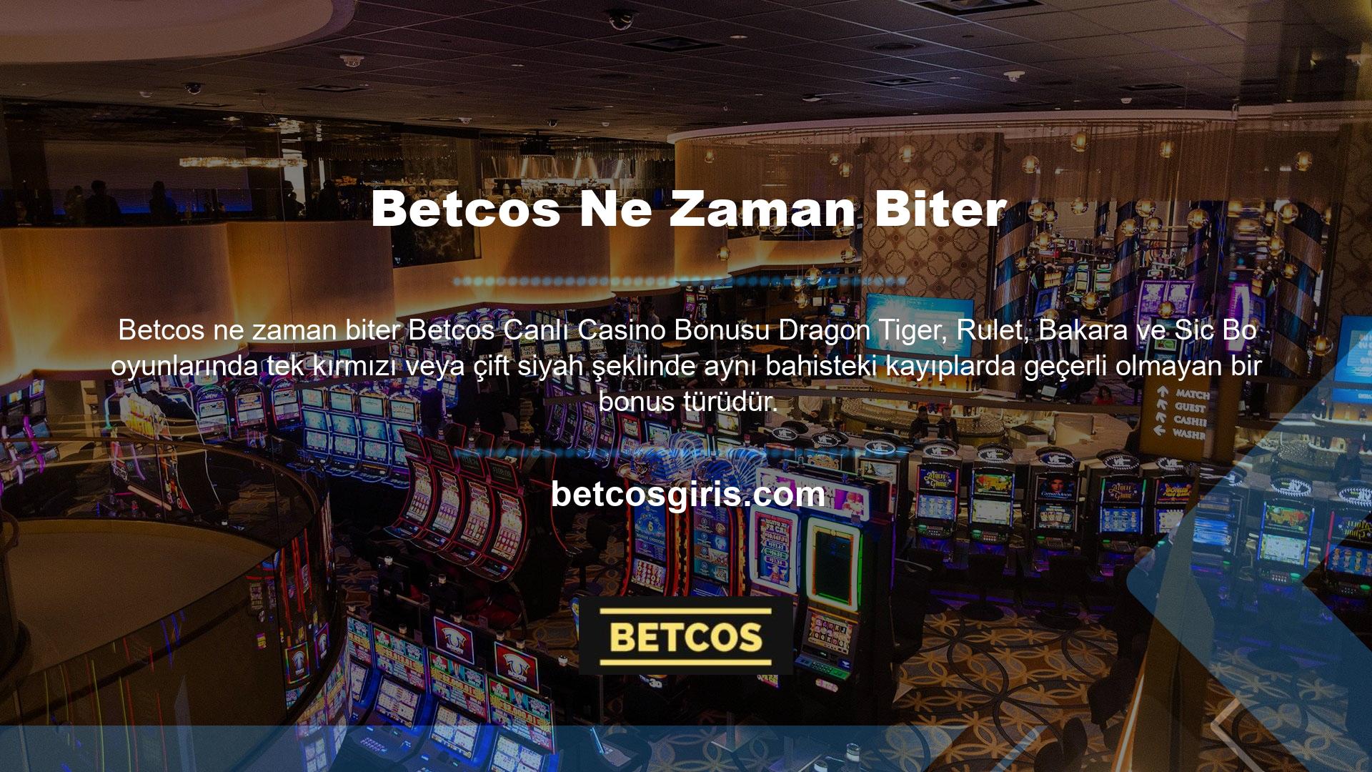 Tüm bonuslar için geçerli olan yukarıdaki bonus hüküm ve koşullarının tümü, Betcos canlı casino bonusları için de geçerlidir